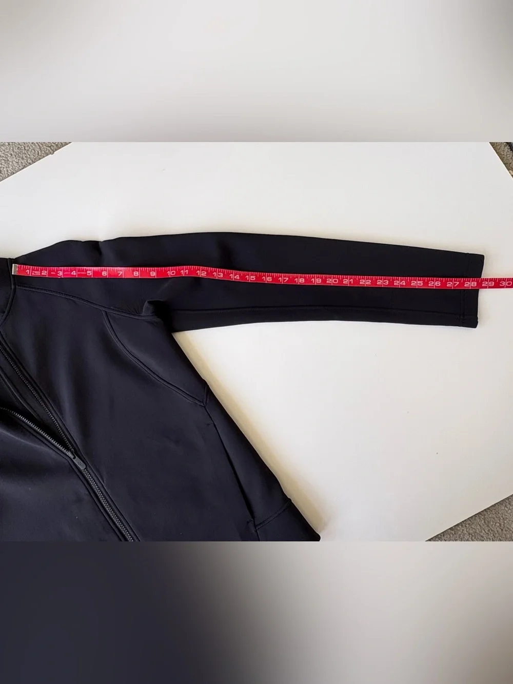 LULULEMON Embrace The Space Bomber Jacket Black Neoprene Sz unknown
